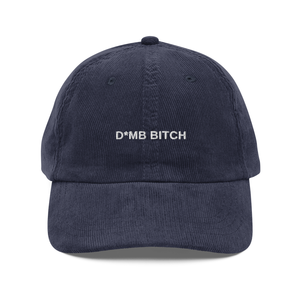 D*MB BITCH — Vintage Corduroy Cap in navy